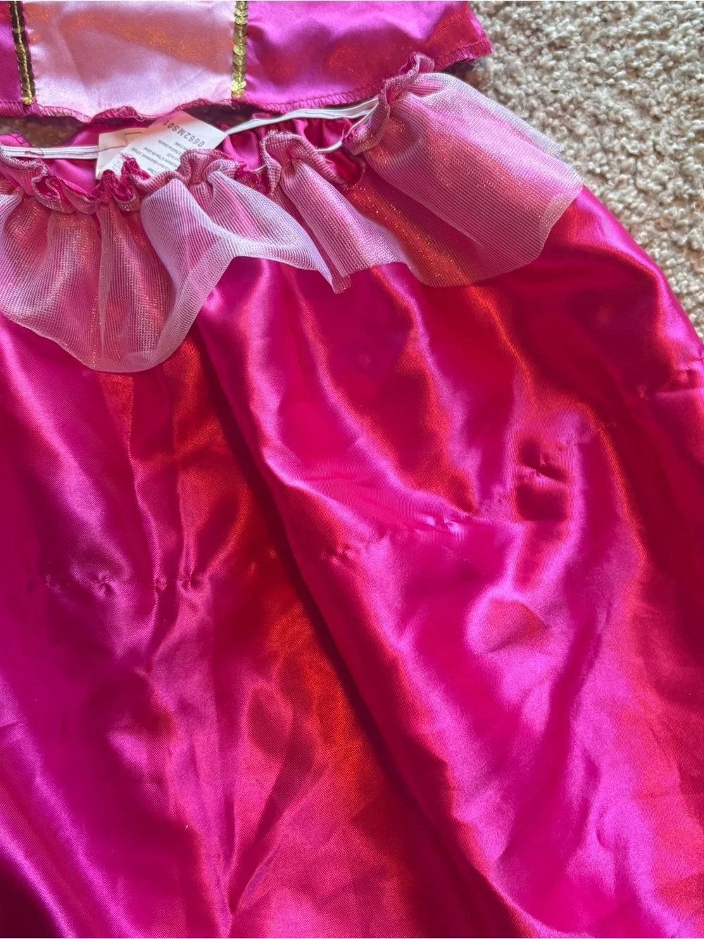 Disney Aurora 2 Piece Costume Dress Sz 4-6X Pink Sleeping Beauty Halloween